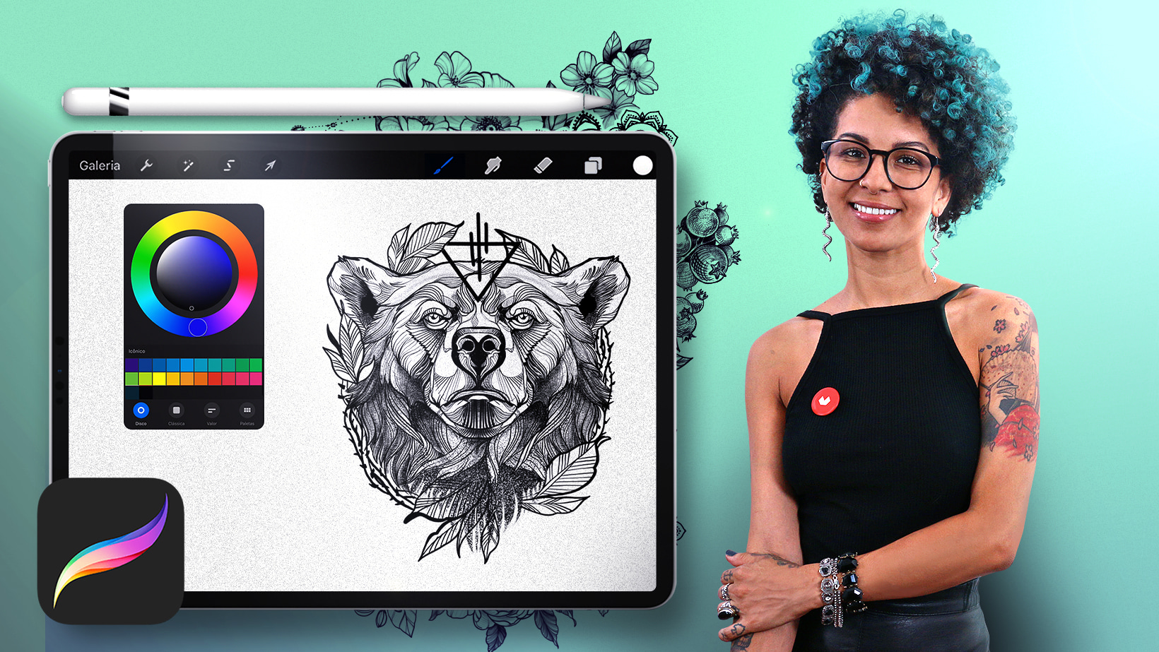 Online Course - Digital Design and Illustration of Tattoos with Procreate (Tania Maia)