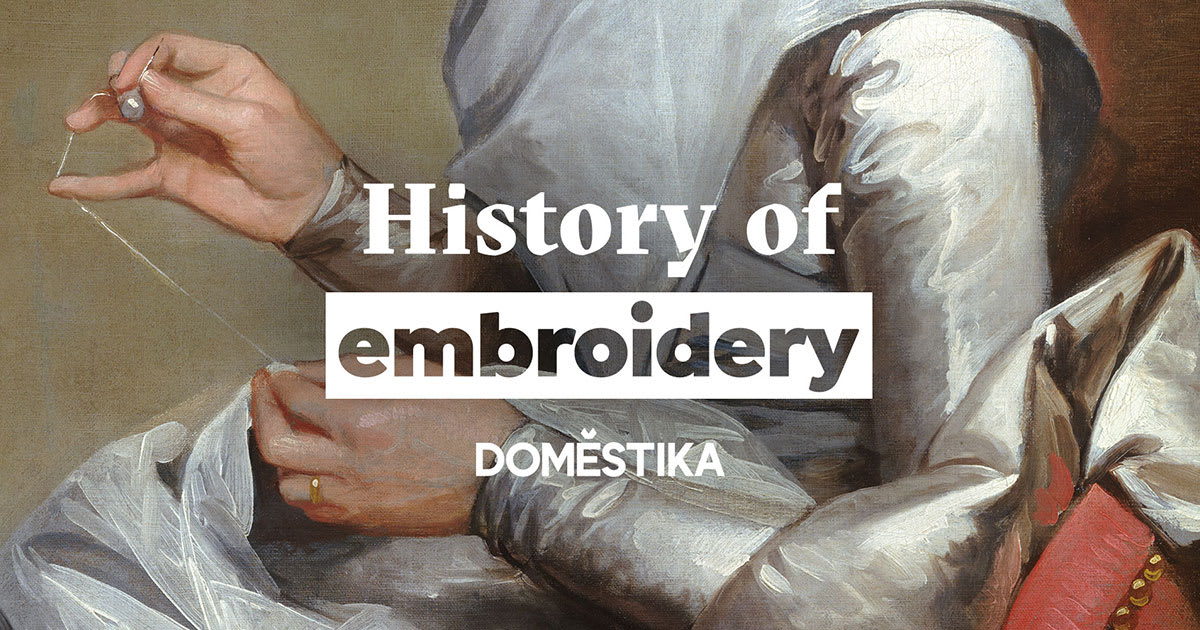 The history of embroidery discount