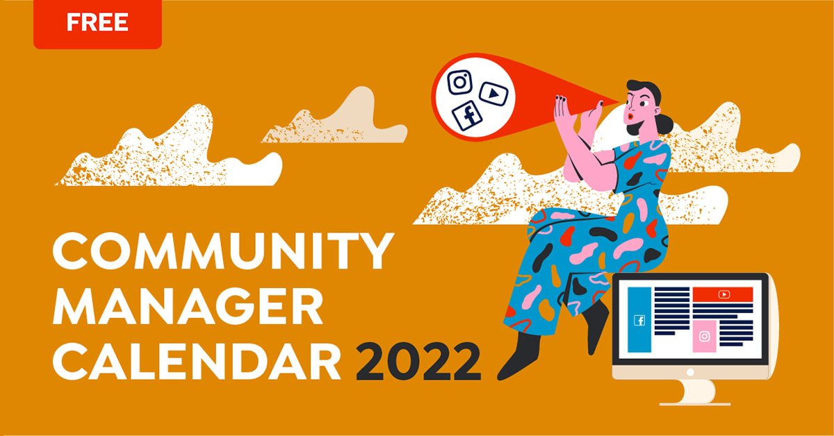 Free 2022 Calendar for Community Managers Domestika