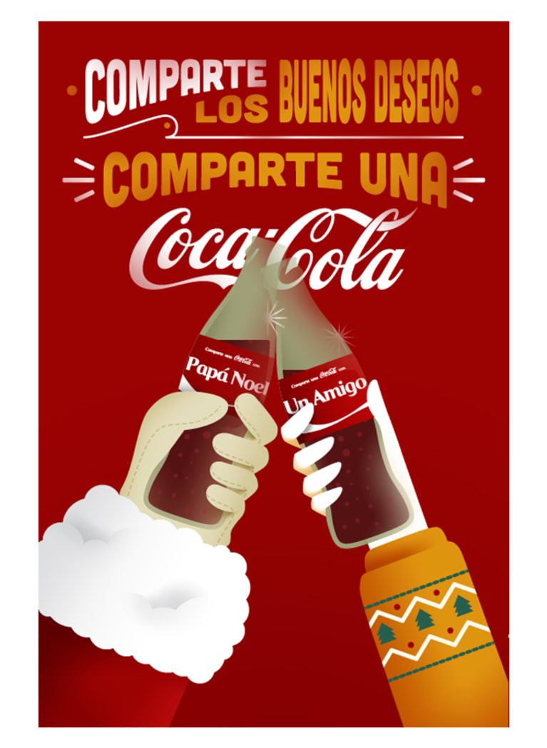 Hola hola Coca Cola poster by Maestra Membreno