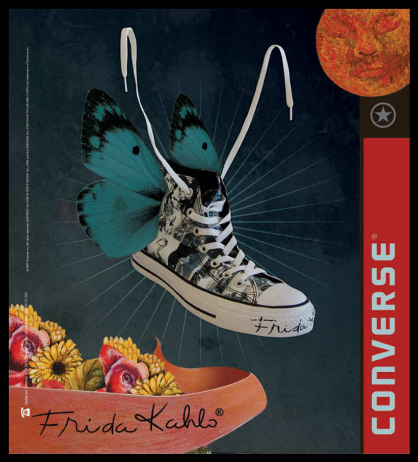 frida kahlo converse shoes