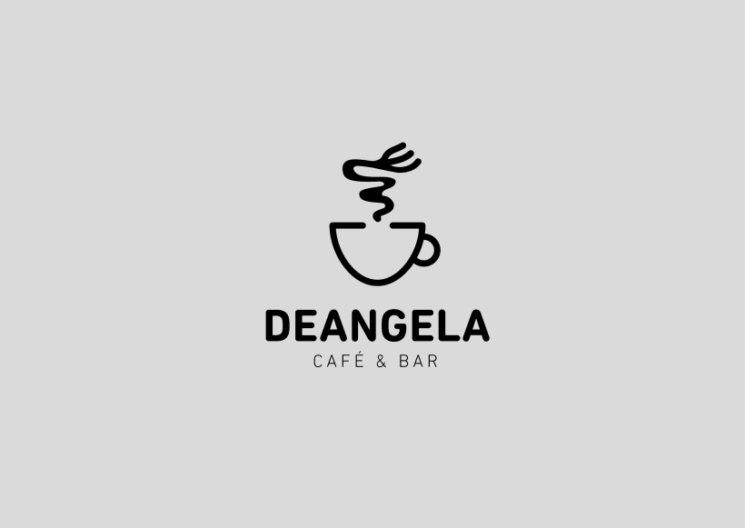 DEANGELA café & bar logo | Domestika