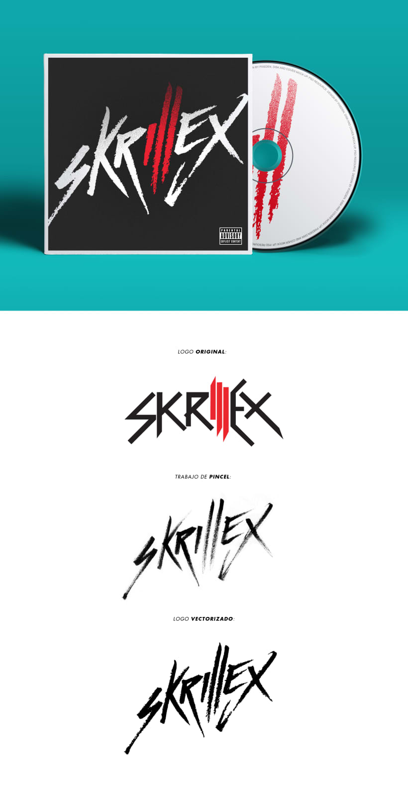 Logo Skrillex (Caligrafía y Rock'n Roll) | Domestika