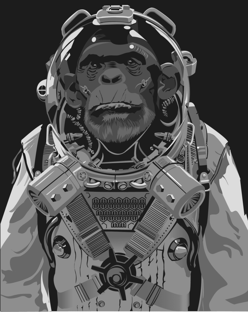 mono astronauta,art digital, intricado, , Gallery