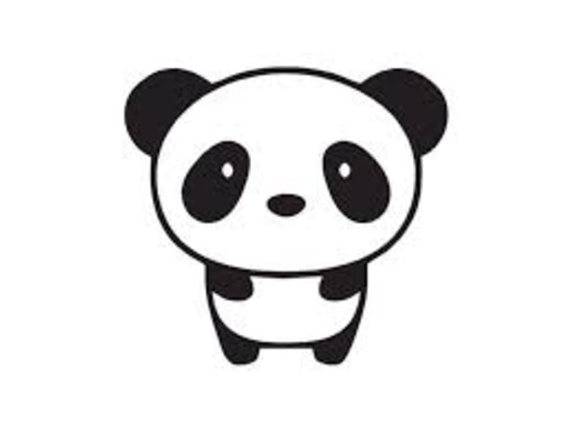 Cute panda drawing on school board with pencil  Stock Illustration  71123765  PIXTA
