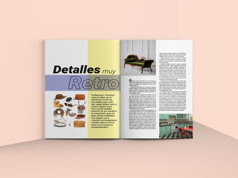 Funeral Accidental Uluru Diseño Editorial de Revista Retro | Domestika