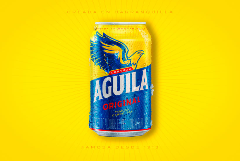 Ilustración Cerveza Aguila | Domestika