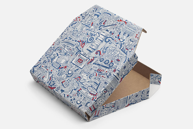 Domino's Pizza Boxes Illustrations – Packaging Of The World