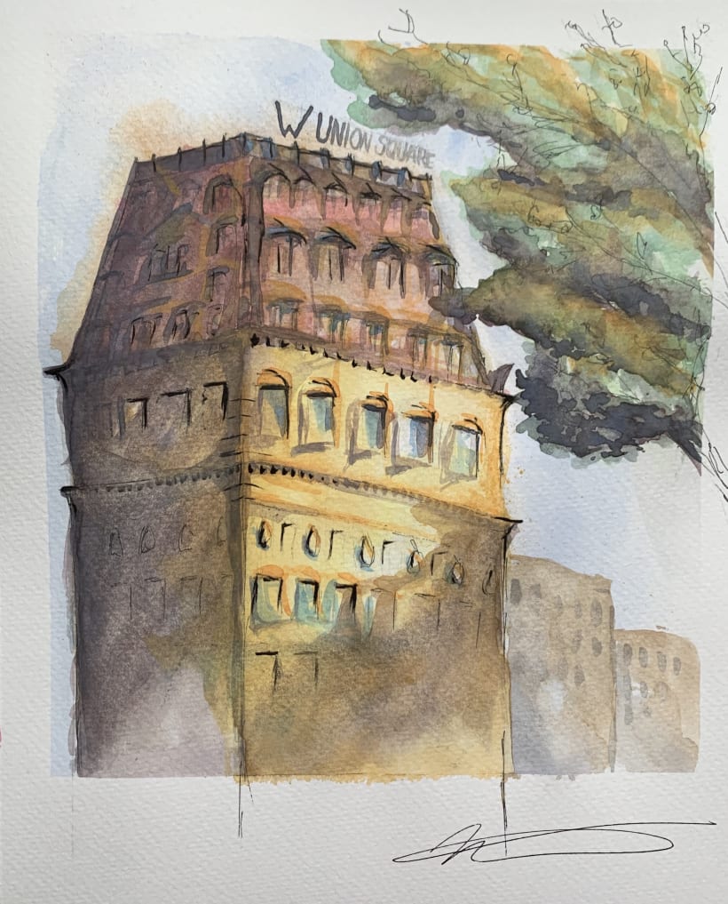 My Architecture Sketching with Watercolor and Ink Course - Pragmatic Mom