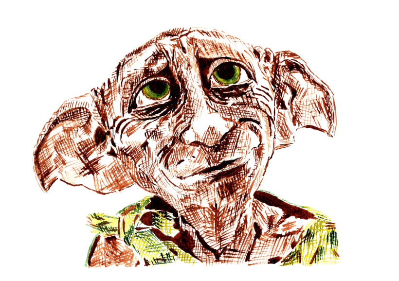 Dobby, Harry Potter's house elf - Harry Potter Kids Coloring Pages