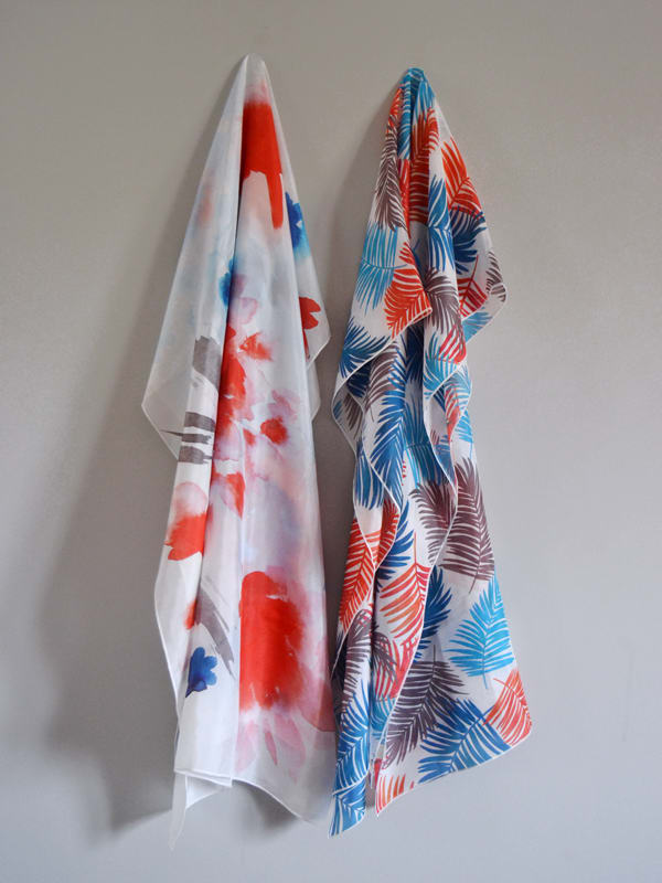 Diseño de patrones pañuelos de seda