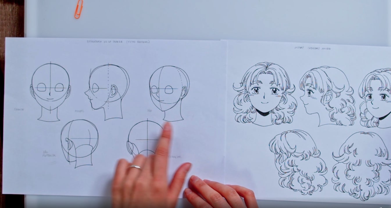 Tutorial como desenhar rosto de frente ( estilo anime