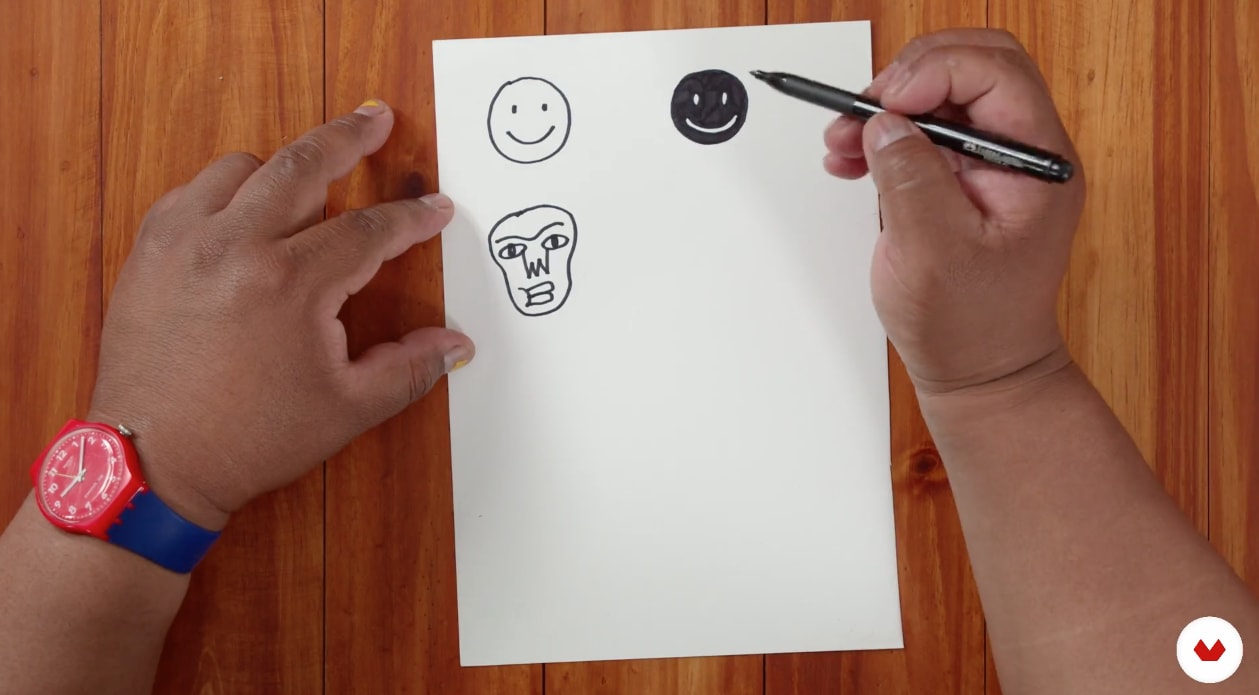 Practical Exercise: Freehand Negative Drawing | Domestika