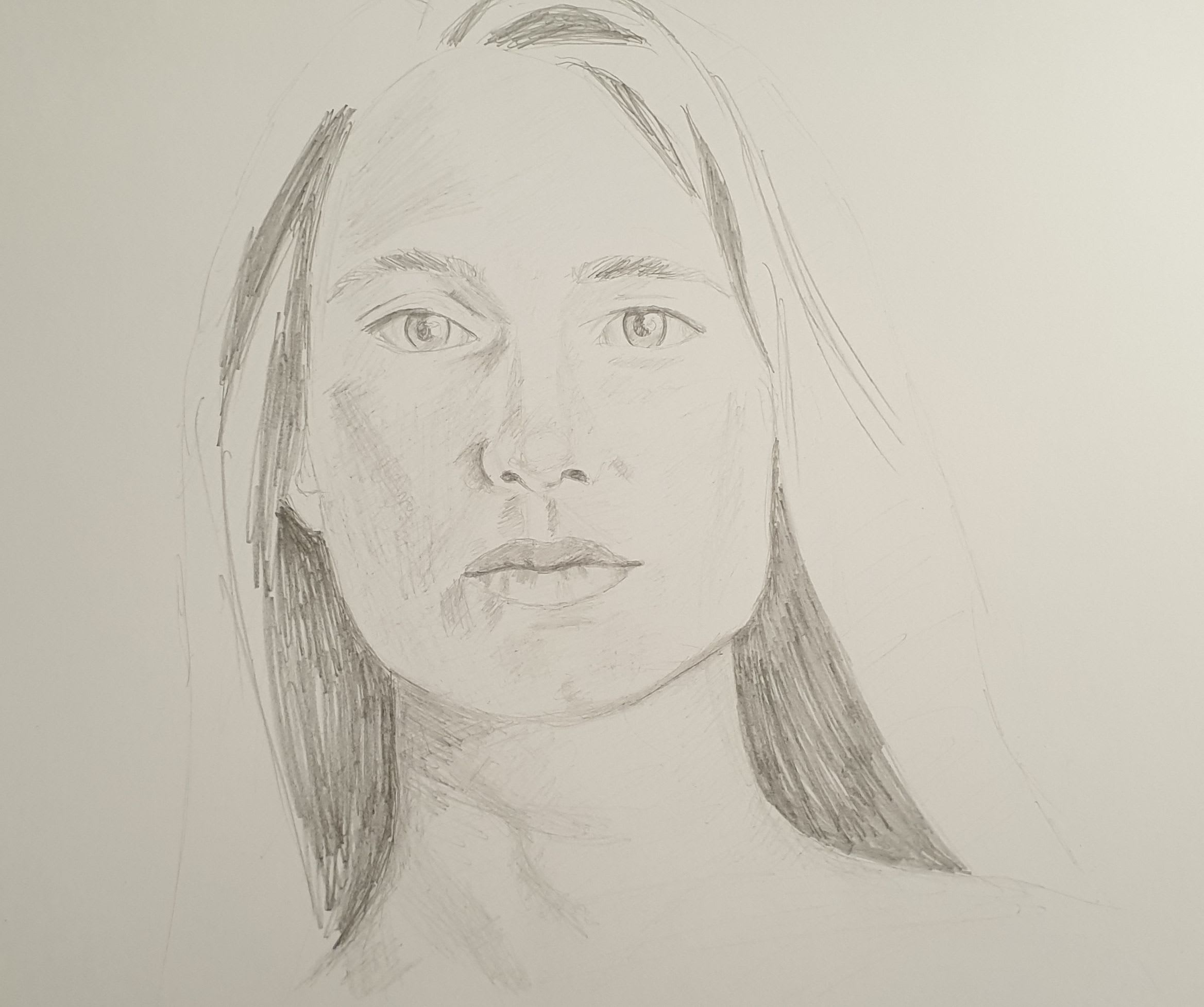 My Project In Realistic Portrait With Graphite Pencil Course Woman With Freckles Domestika 6068