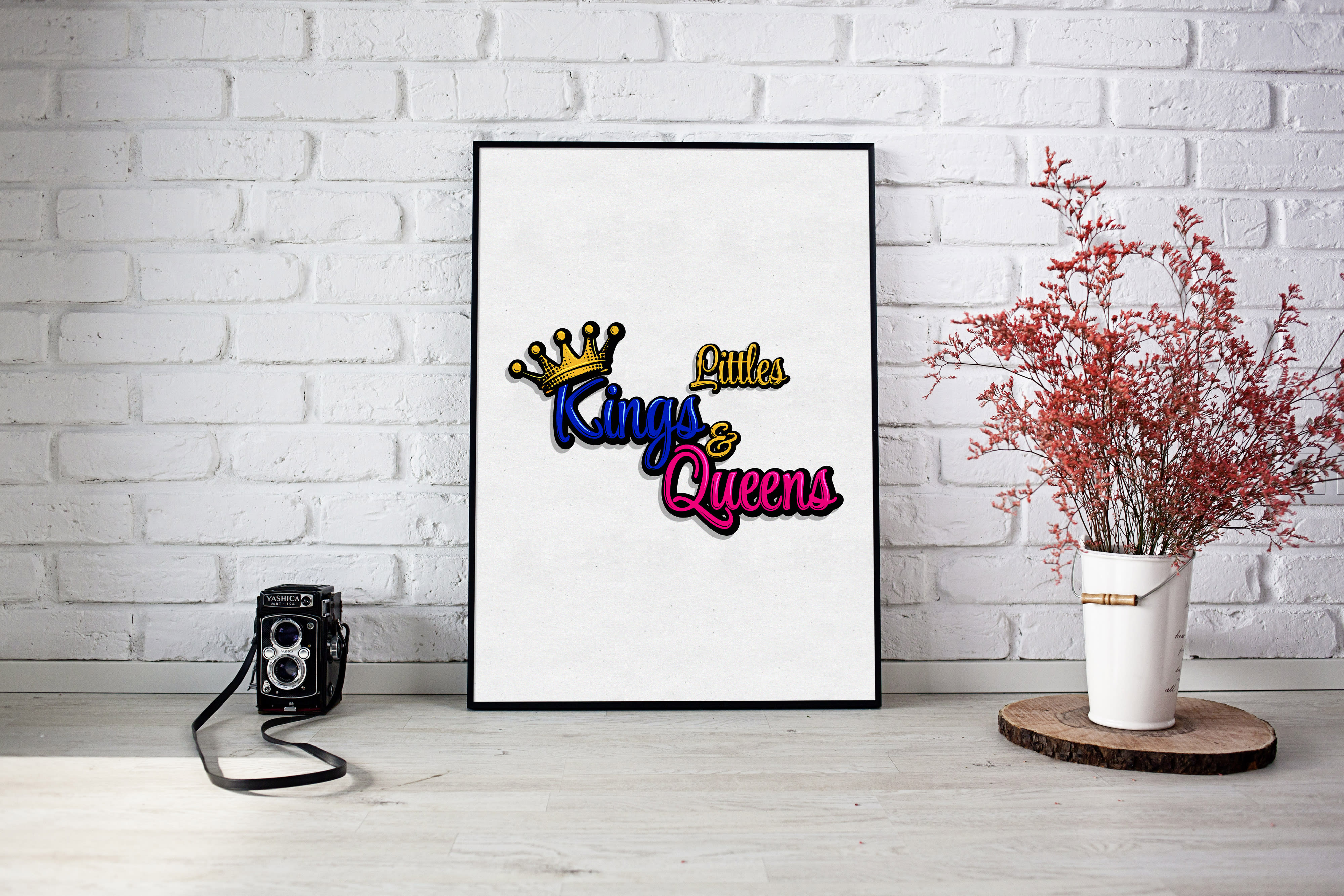 Logotipo+flyer: Kings and Confecciones y venta de ropa importada niños | Domestika