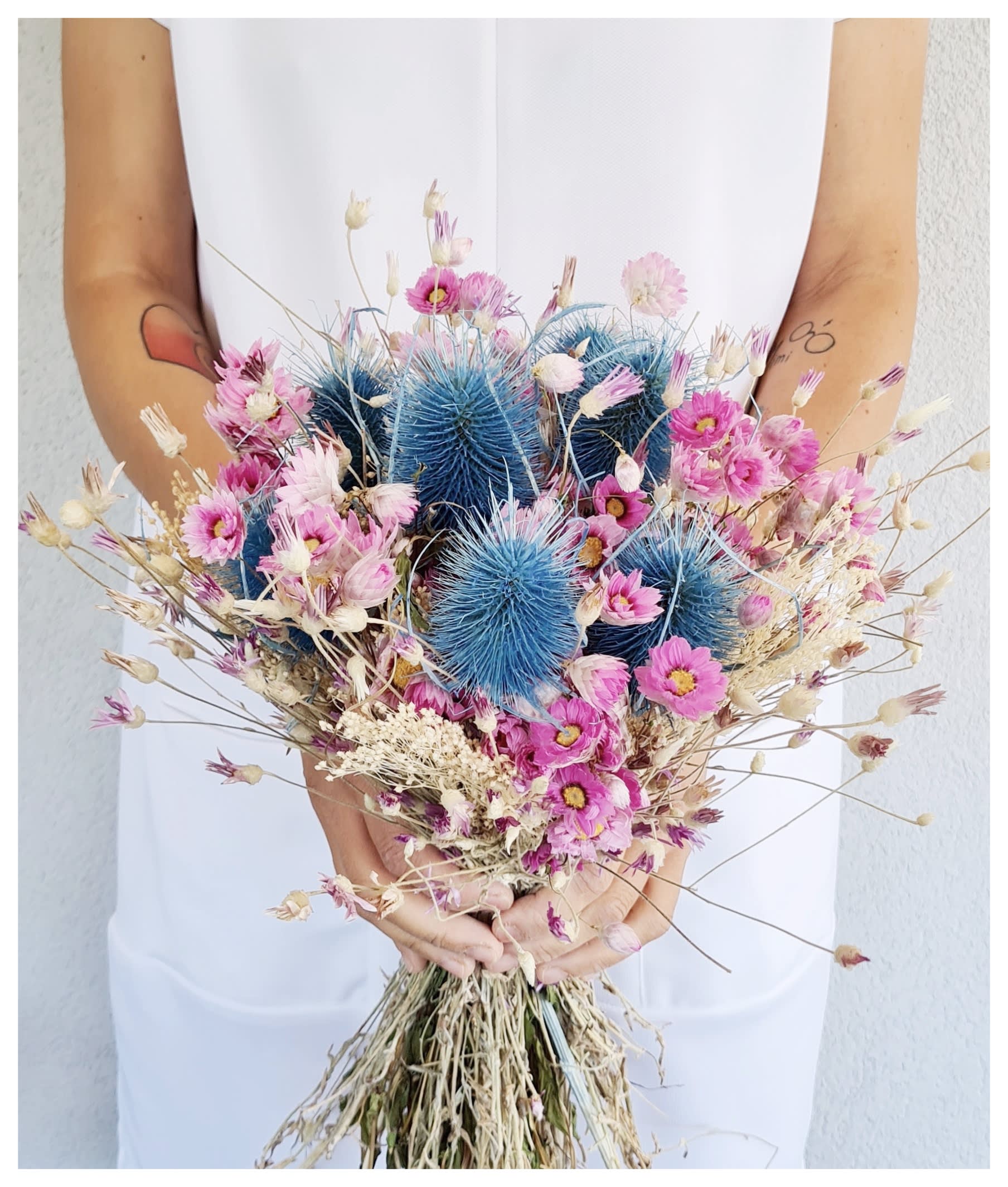 BOUQUET SPOSA CON FIORI SECCHI