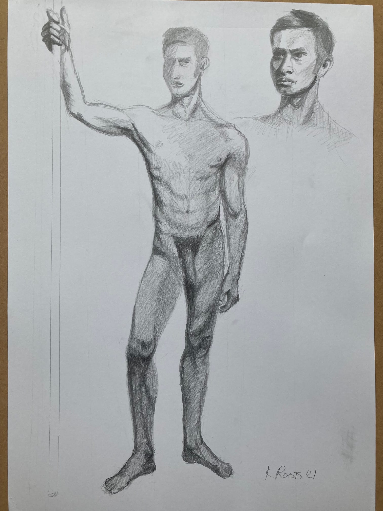 hand drawn pencil sketch illustrating human body muscles anatomy Stock  Photo - Alamy