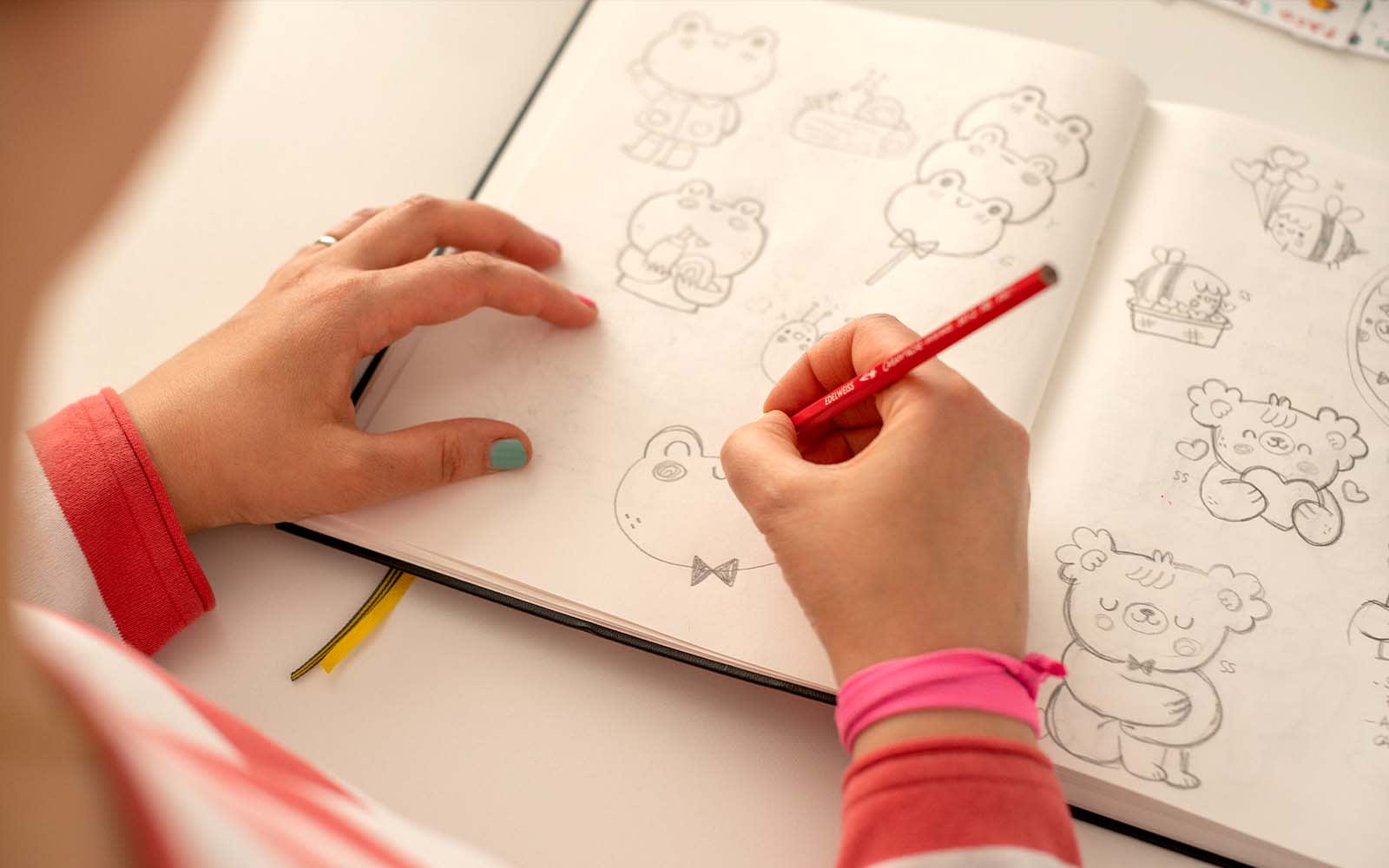 frame cartoon animal cute kawaii doodle coloring page drawing illustration  clip art manga anime 10504700 Vector Art at Vecteezy
