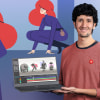 Animação vetorial estilo quadro a quadro com After Effects. Um curso de 3D e Animação de Pablo Cuello