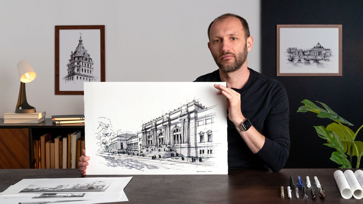 Urban Architectural Sketching With Ink By Dan Hogman