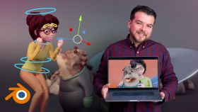 Animación de personajes 3D estilo cartoon en Blender
