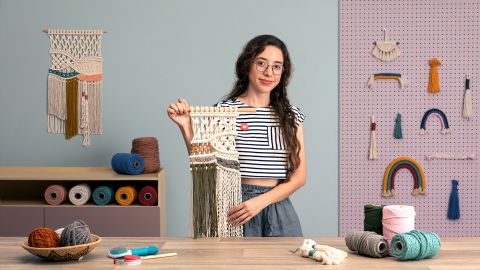 Macraweave: combina macramé con técnicas de telar