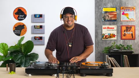 Mezcla musical en vinilo para DJs
