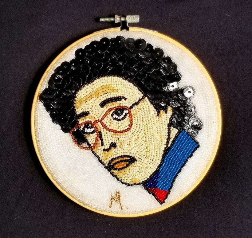 My project in Beaded Embroidery Portraits course 0