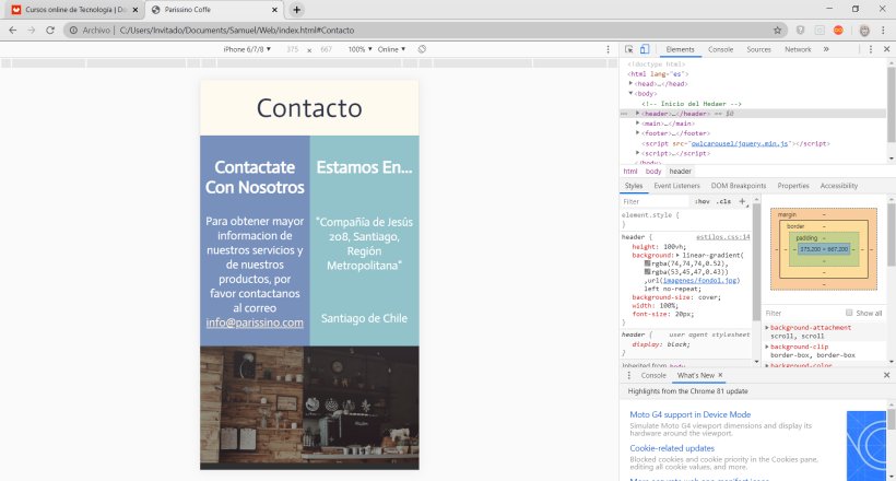 Mi Proyecto del curso: Introducción al Desarrollo Web Responsive con HTML y CSS 11