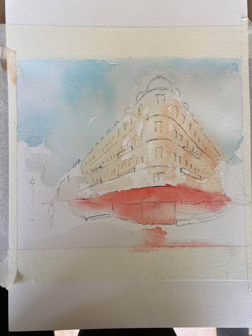 My project in Architectural Sketching with Watercolor and Ink course 2