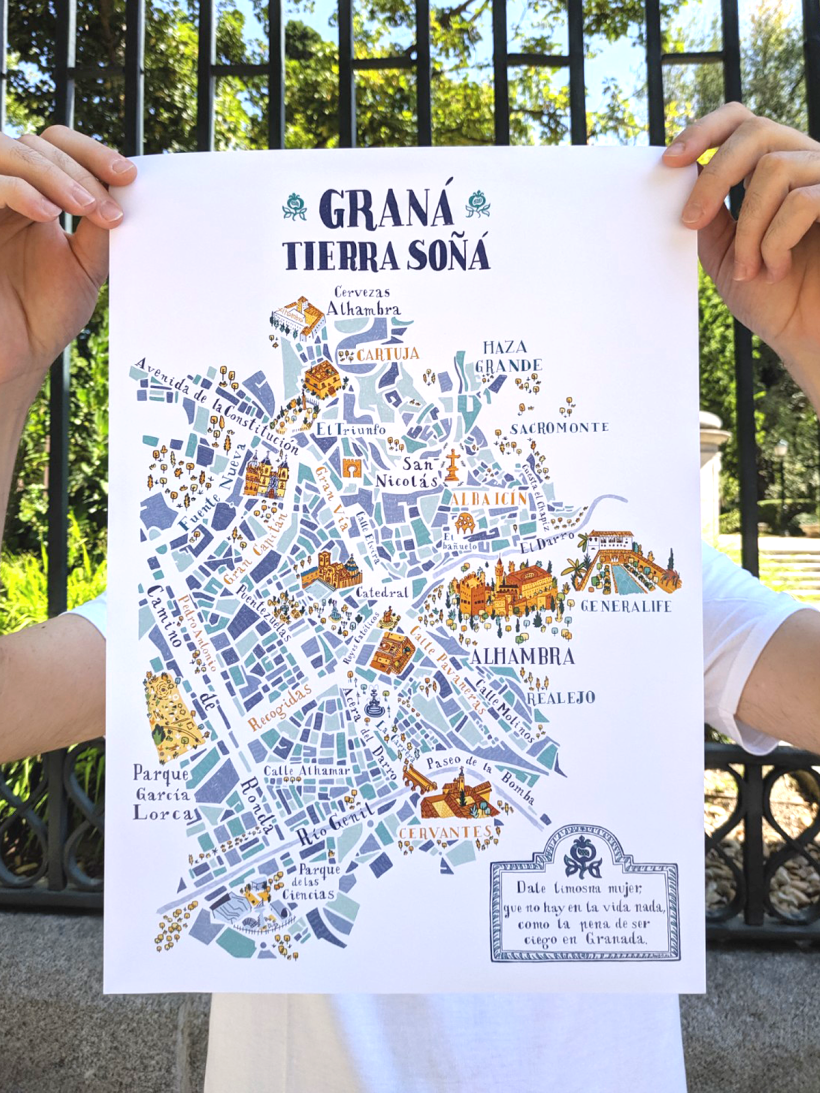 Mapa de Granada. 0