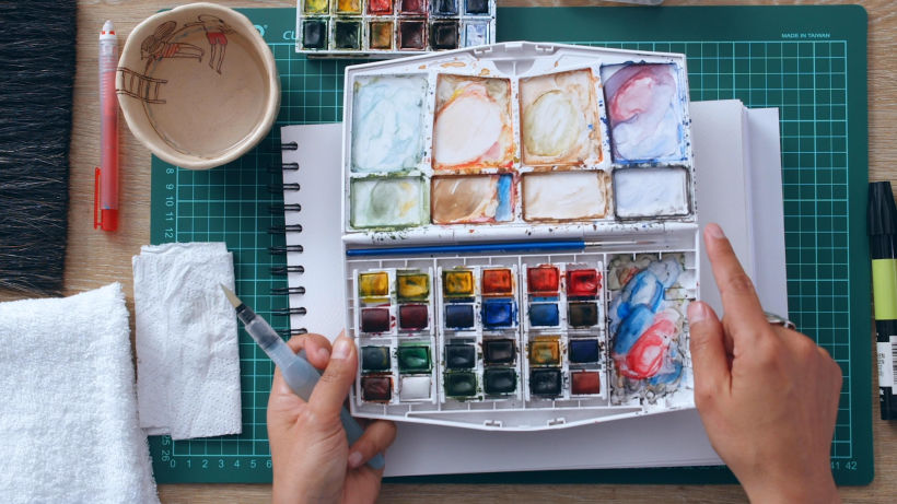 Illustration Tutorial: How to Color with Watercolor  6