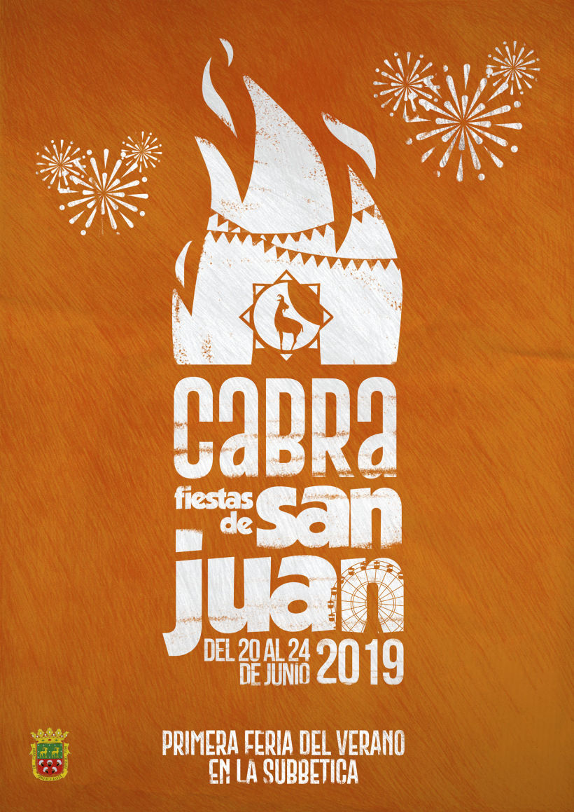 Propuesta definitiva para el cartel anunciador de las fiestas de San Juan de la ciudad de Cabra (Córdoba)