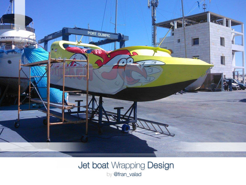 Concepto de marca representativa - Chicken Boat (Jet Boat )