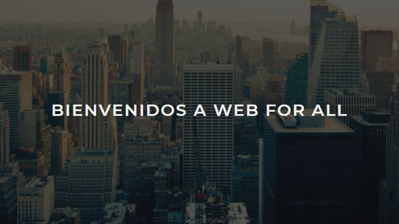 Bienvenidos a Web for All 100% Salvadoreño