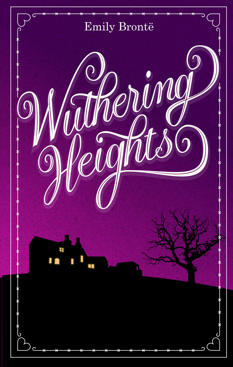 Wuthering Heights - Lettering Cursivo para portada de libro 1