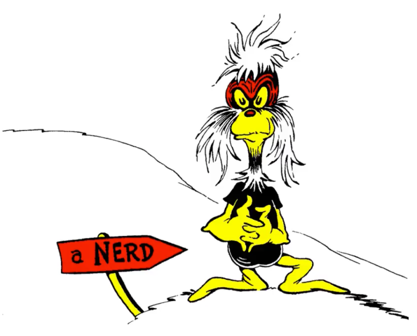 A NERD, the original illustration from the Dr. Seuss book