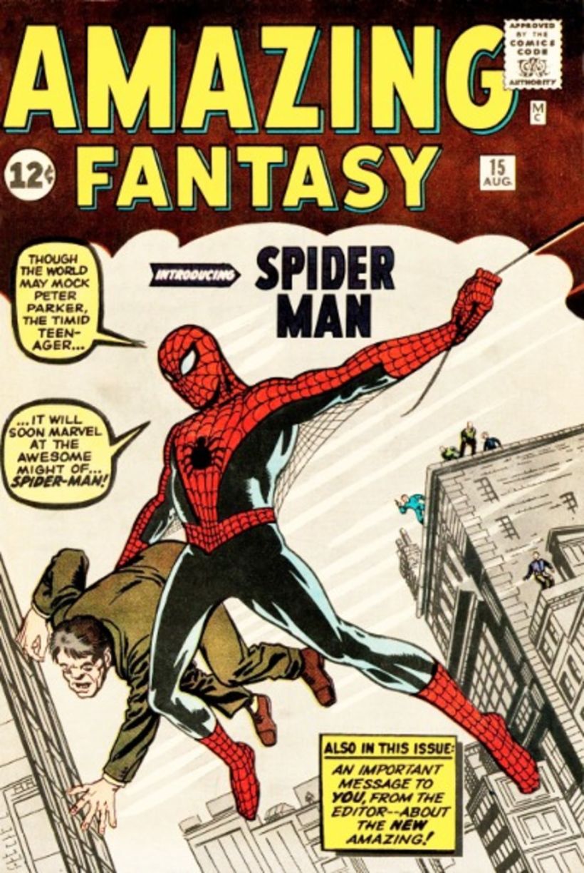 The first edition of a comic featuring Spider-Man Credit: reproduction