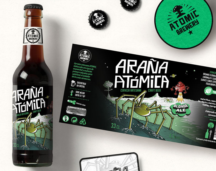 Araña Atómica. Cerveza Artesanal 1