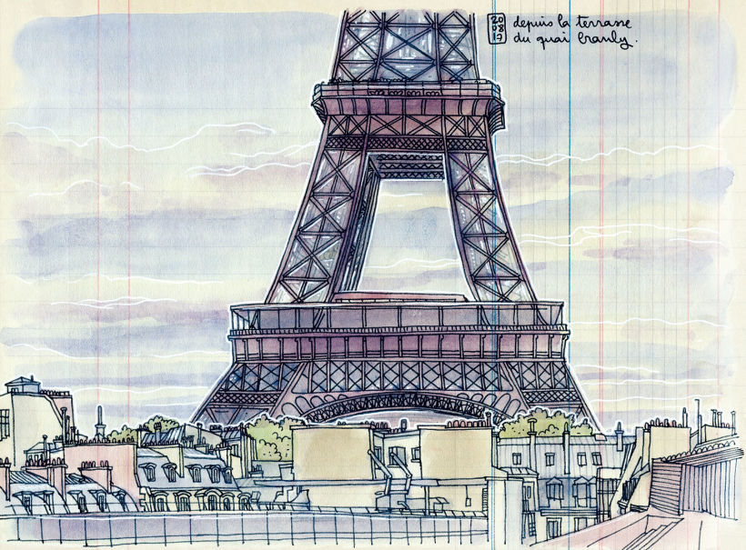 extract from the travel book "Paris", the Eiffel Tower.