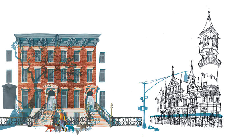 Greenwich Village, from my illustrated book " I am New York", Moleskine