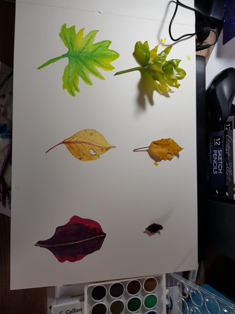 First attempt. I don't know what happened to the 3rd leaf though. hahaha 