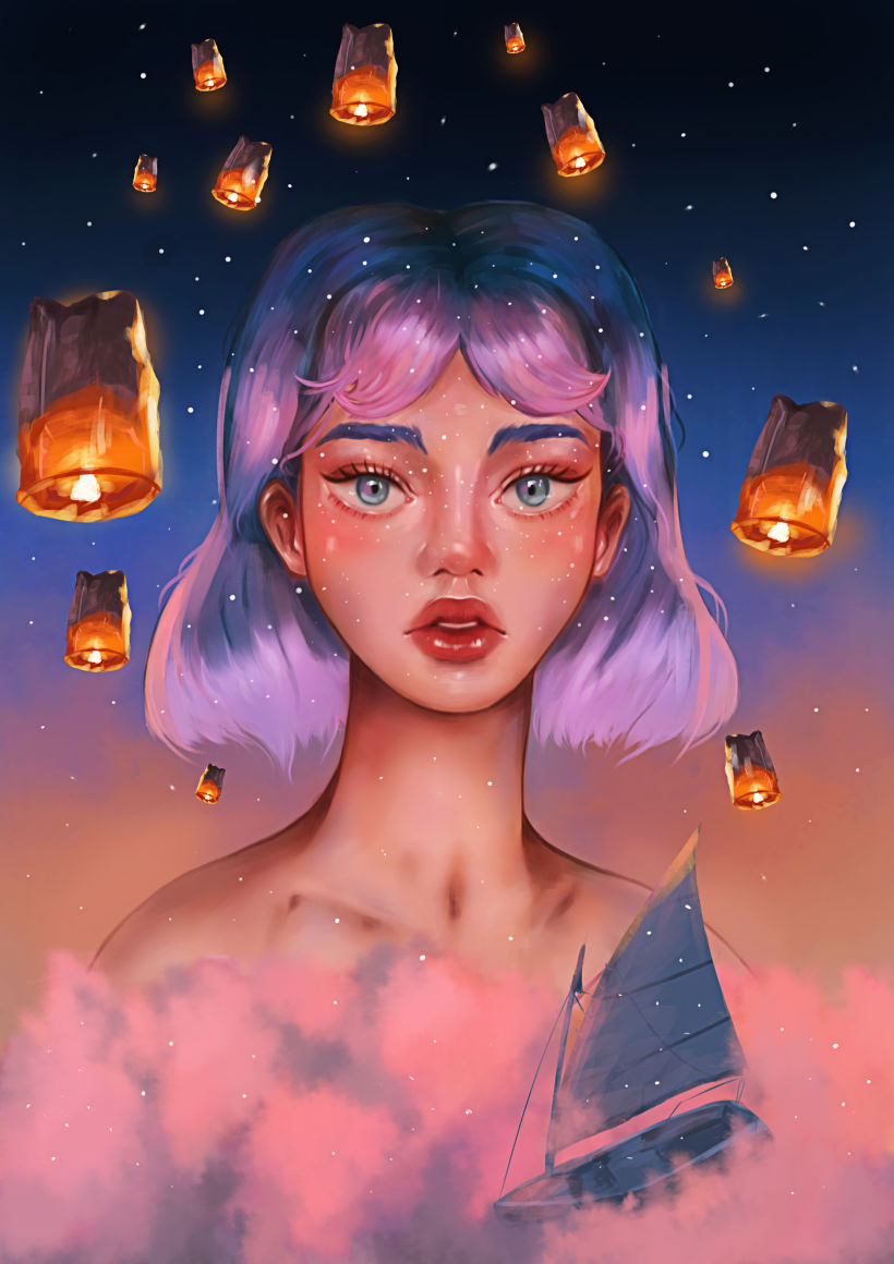 "Dreams", project inspired by Bearbrickjia's course. Thank you! 10