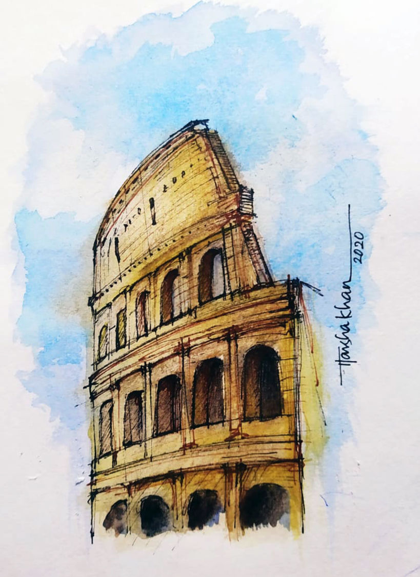 Online Course - Architectural Sketching with Watercolor and Ink (Alex  Hillkurtz)