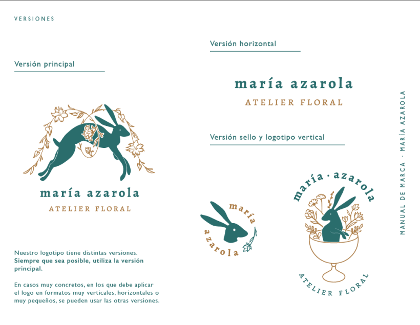 Logotipo para "MARÍA AZAROLA, atelier floral" 6