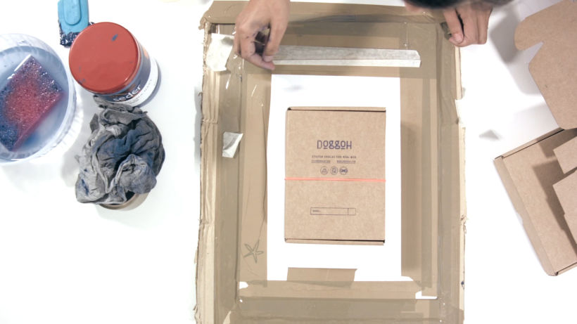 Tutorial Serigrafía: cómo hacer un packaging handmade 9