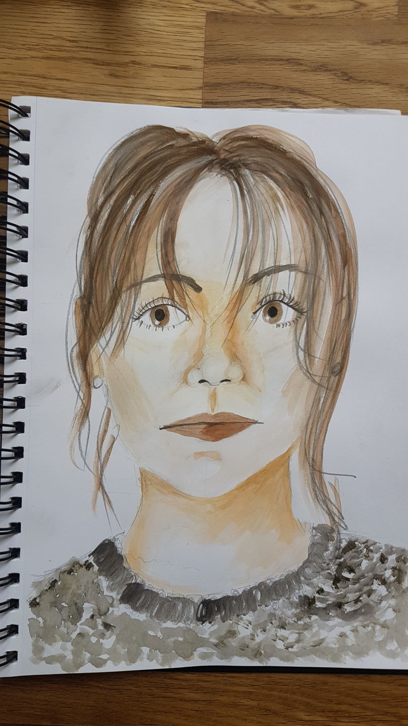 My project in  Watercolor Portrait Sketchbook course -1