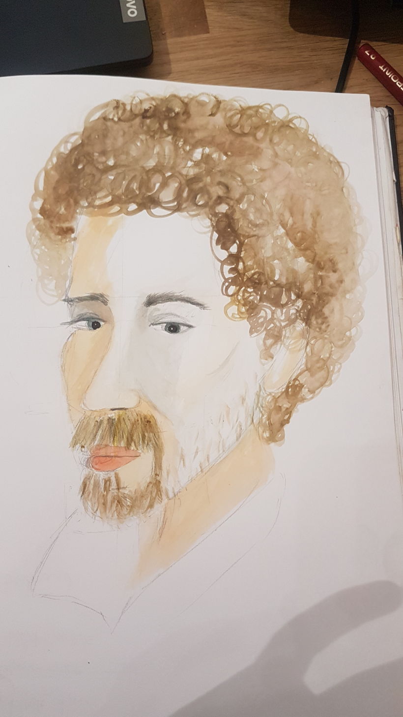 My project in  Watercolor Portrait Sketchbook course 1