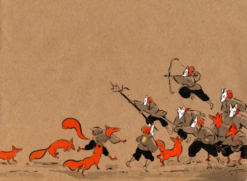 Ilustración de la serie Dragons, de Mika Takahashi