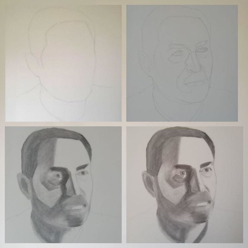 Mi Proyecto del curso: Retrato realista con lápiz de grafito 3